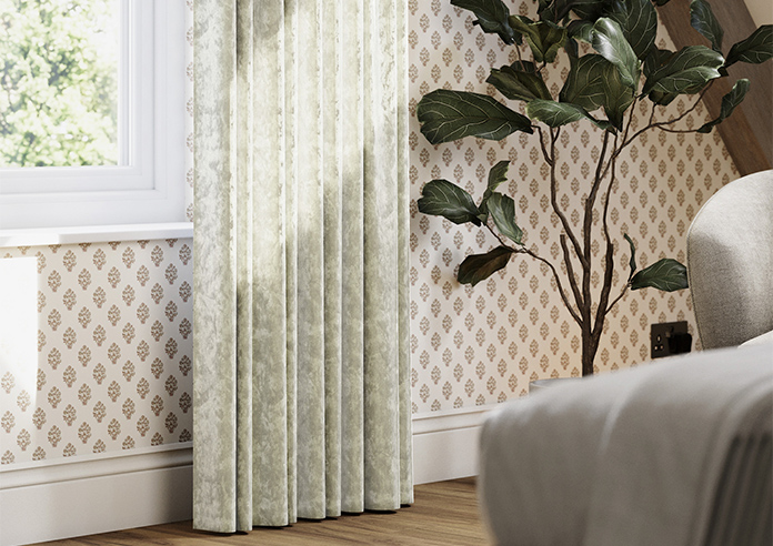 Crushed Velvet, Ivory - Made to Measure Curtains - Image 5